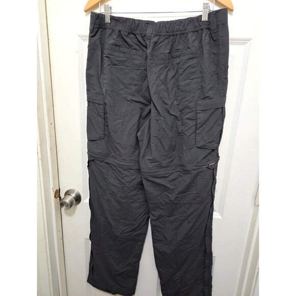 REI Co-O Women's Gray Convertible Hiking Pants Size 12 Lightweight Nylon Zip-Off - Picture 3 of 12